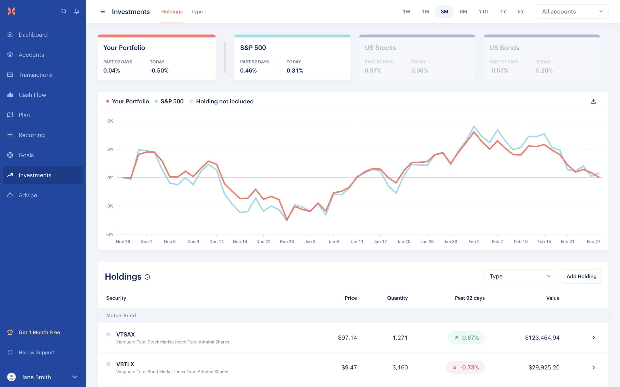 Investments with Monarch on web