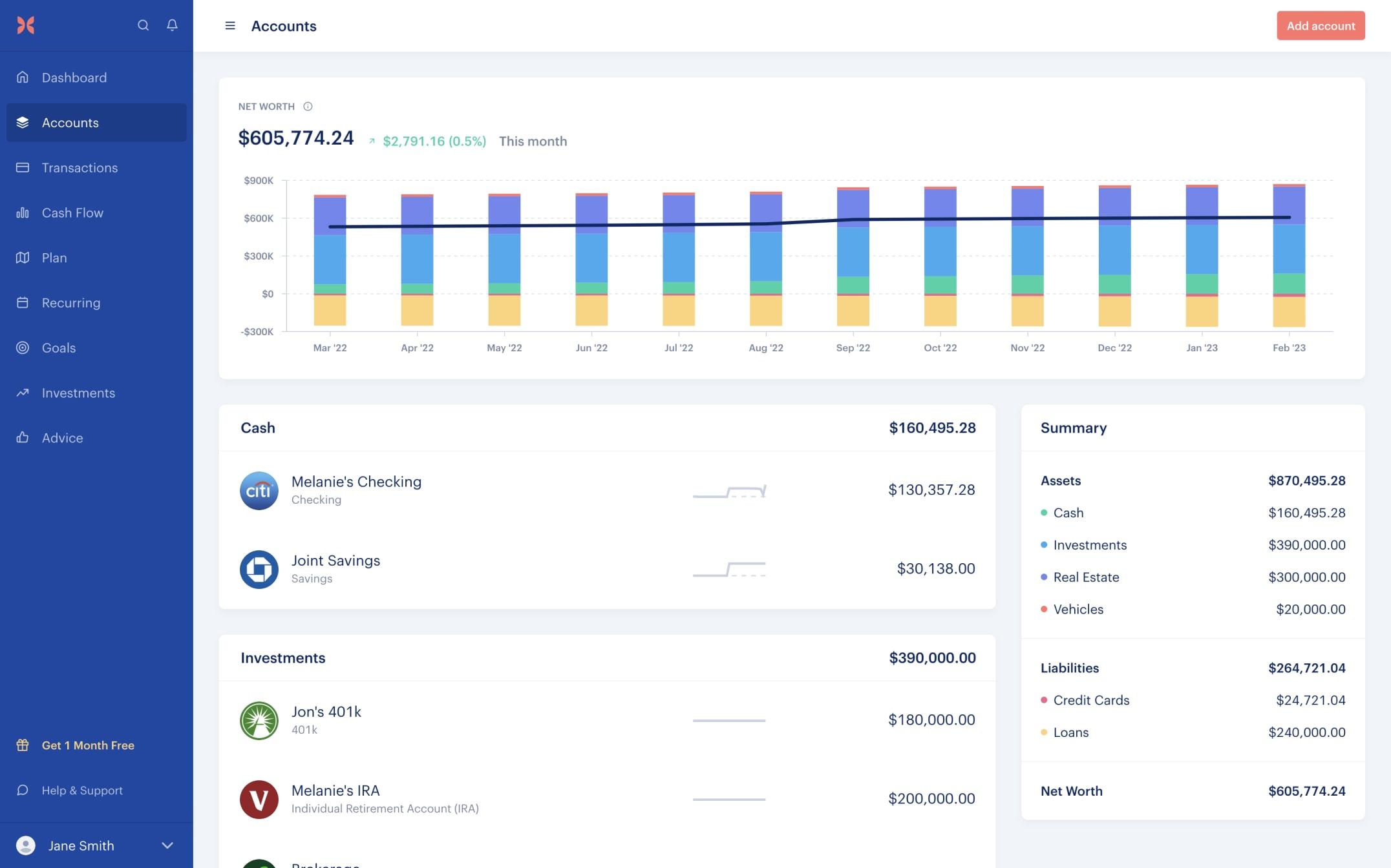 Net Worth with Monarch on web