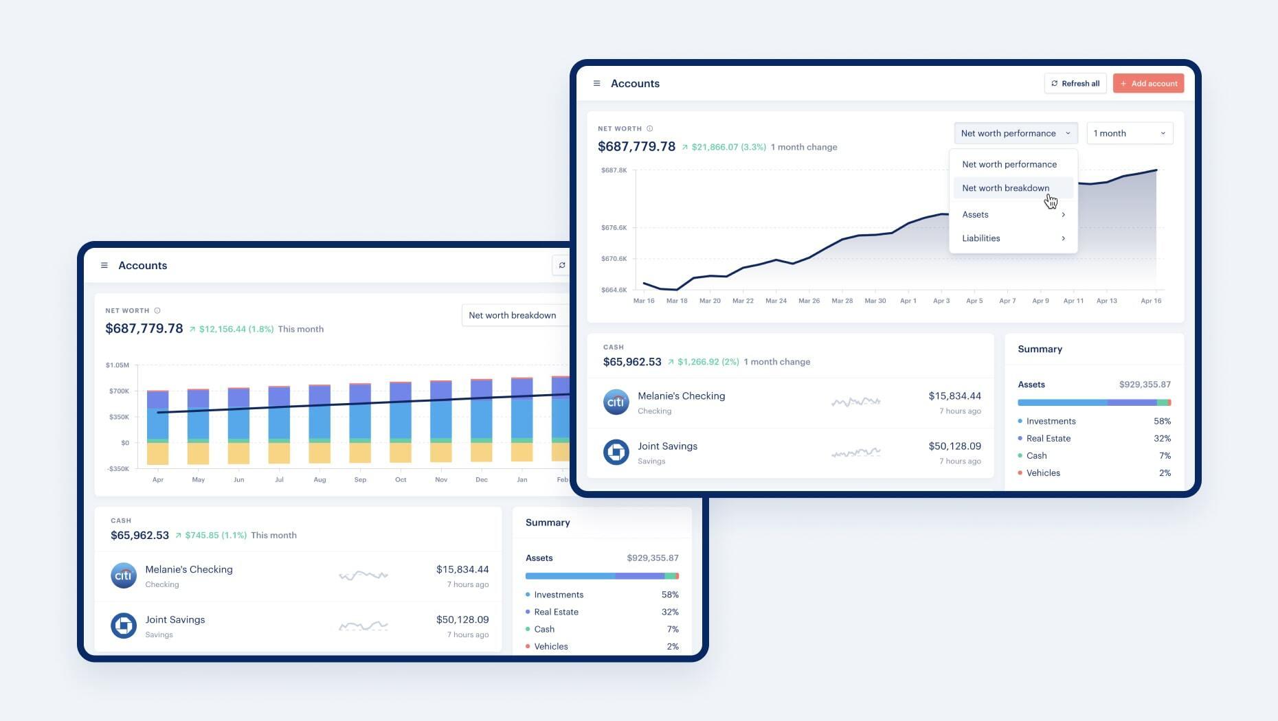 Net Worth improvements and more!